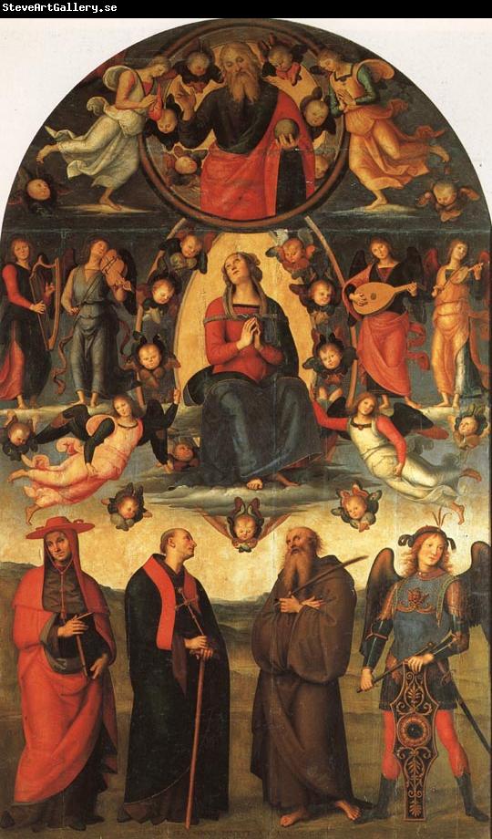 PERUGINO, Pietro The Assumption of the Virgin with Saints